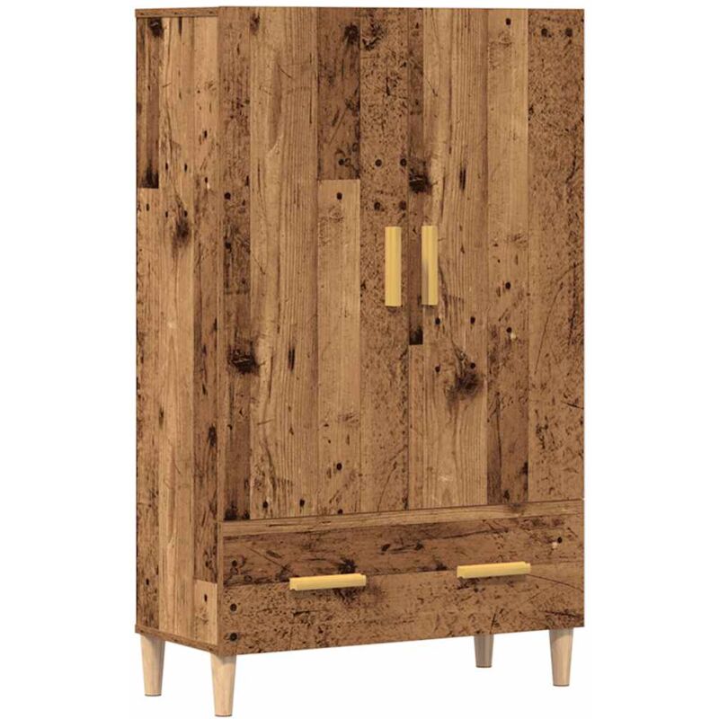 foto del prodotto credenza legno antico 70x31x115 cm in legno multistrato vidaxl