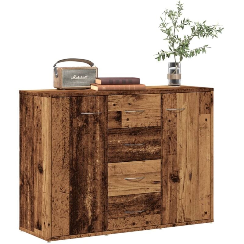 foto del prodotto credenza legno antico 88x30x64 cm in legno multistrato vidaxl