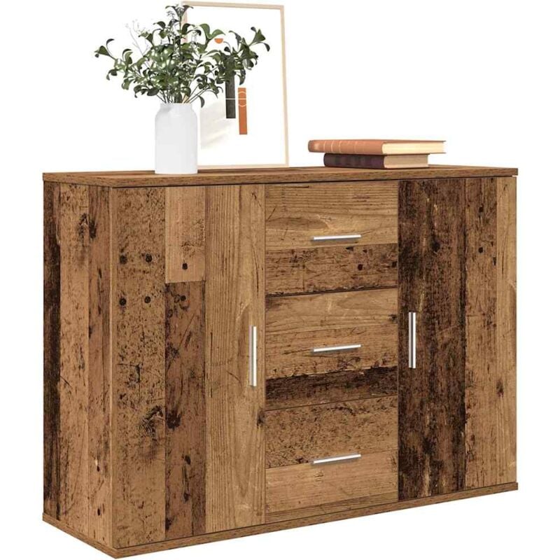 foto del prodotto credenza legno antico 90x29,5x65 cm in legno multistrato vidaxl