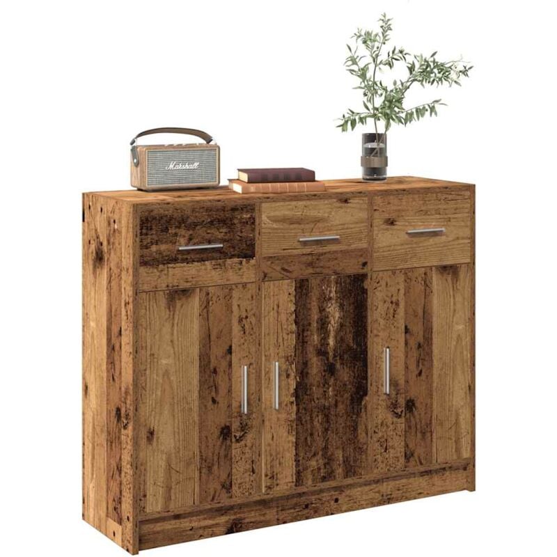 foto del prodotto credenza legno antico 91x28x75 cm in legno multistrato vidaxl 601644