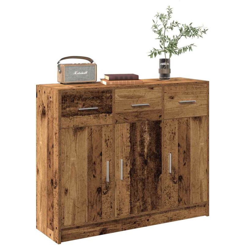 foto del prodotto credenza legno antico 91x28x75 cm in legno multistrato vidaxl