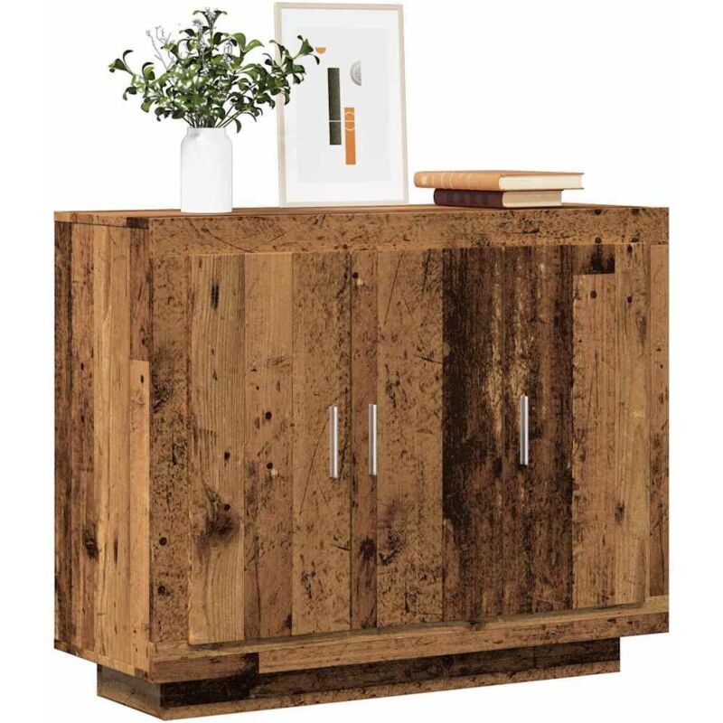 foto del prodotto credenza legno antico 92x35x75 cm in legno multistrato vidaxl