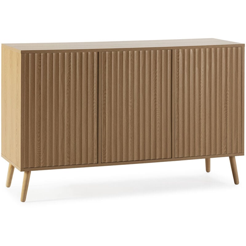 foto del prodotto credenza lluvia 3 ante in rovere, larghezza 120 cm