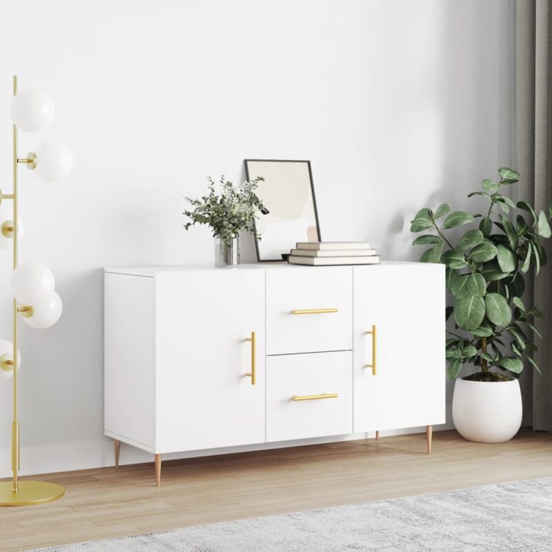 foto del prodotto credenza,madia per salotto,buffet da cucina moderna bianca 100x36x60 cm in legno multistrato mci352260 bonnevie