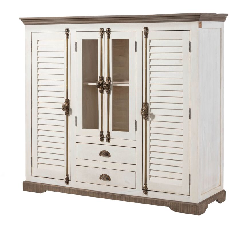 foto del prodotto credenza mango 160x45x142 laccato bianco toulouse 115