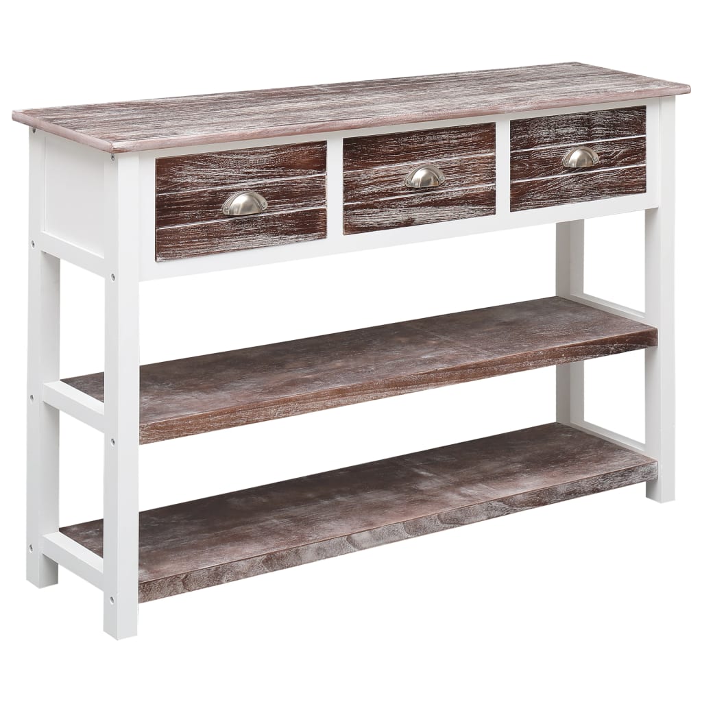 foto del prodotto credenza marrone anticato 115x30x76 cm in legno cod mxl 60269