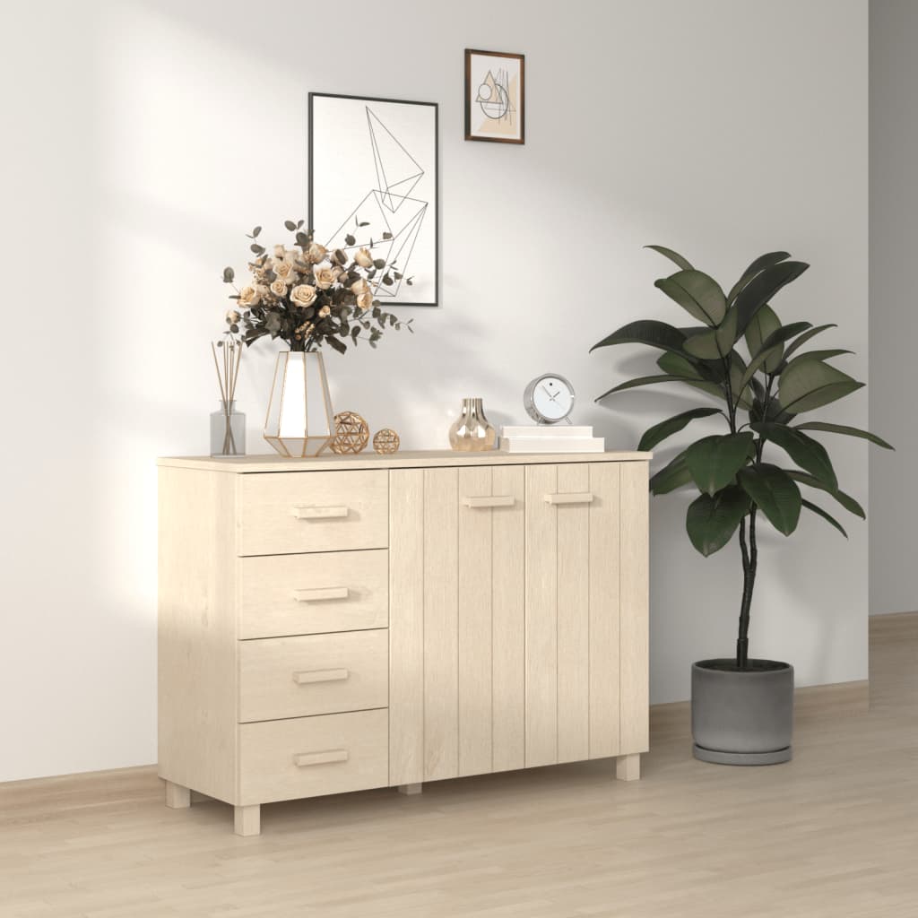 foto del prodotto credenza miele 113x40x80 cm in legno massello di pino