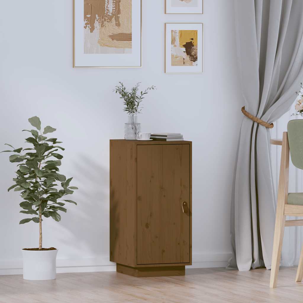 foto del prodotto credenza miele 34x40x75 cm in legno massello di pino cod mxl 25523