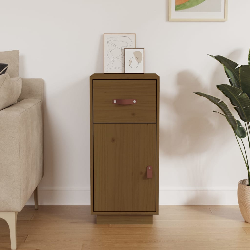 foto del prodotto credenza miele 34x40x75 cm in legno massello di pino cod mxl 25677