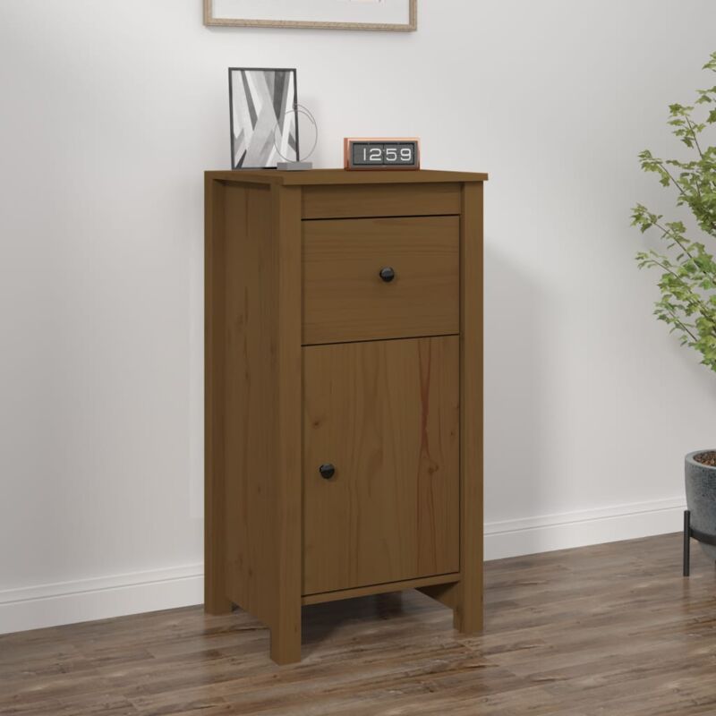 foto del prodotto credenza miele 40x35x80 cm in legno massello di pino
