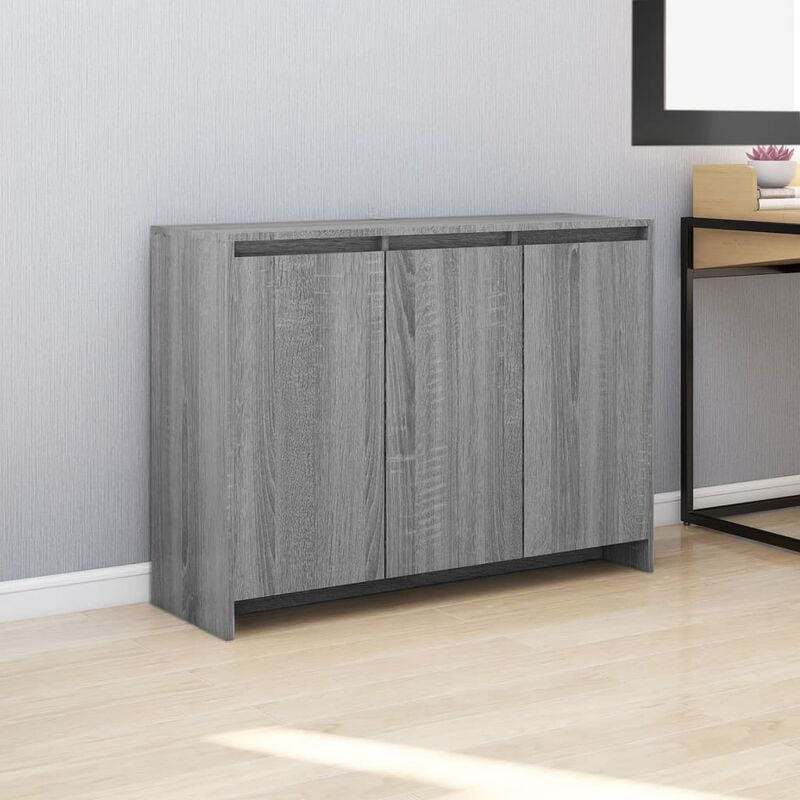 foto del prodotto credenza moderna,madia da cucina,mobile buffet,armadio da cucina grigio sonoma 102x33x75 cm in truciolato vmoe16583 bonnevie