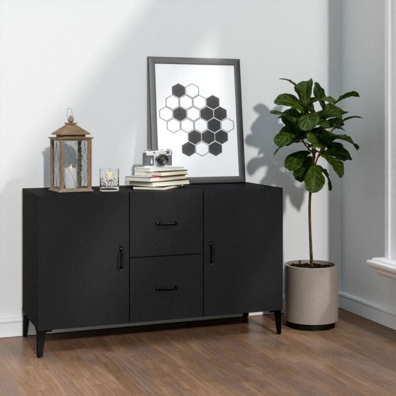 foto del prodotto credenza nera 100x36x60 cm in legno multistrato vidaxl