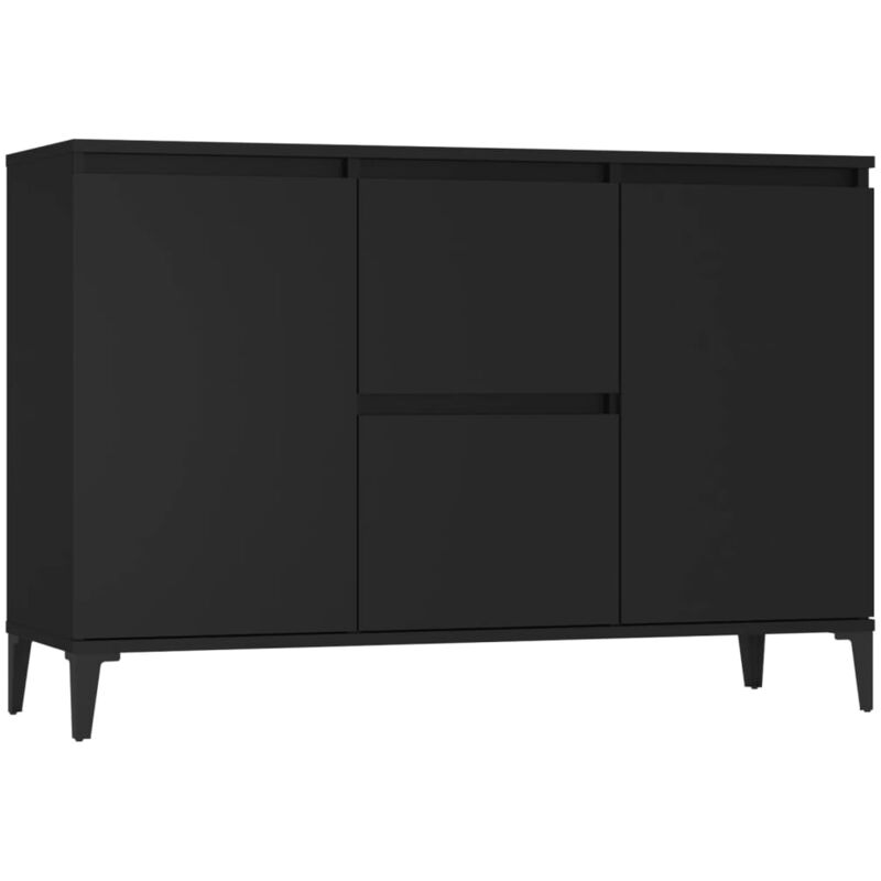 foto del prodotto credenza nera 104x35x70 cm in legno multistrato vidaxl