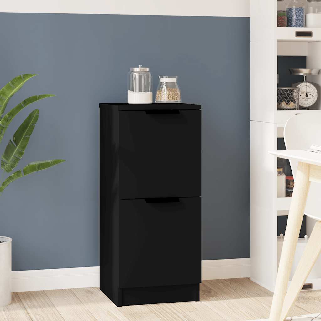 foto del prodotto credenza nera 30x30x70 cm in legno multistratocod mxl 79199