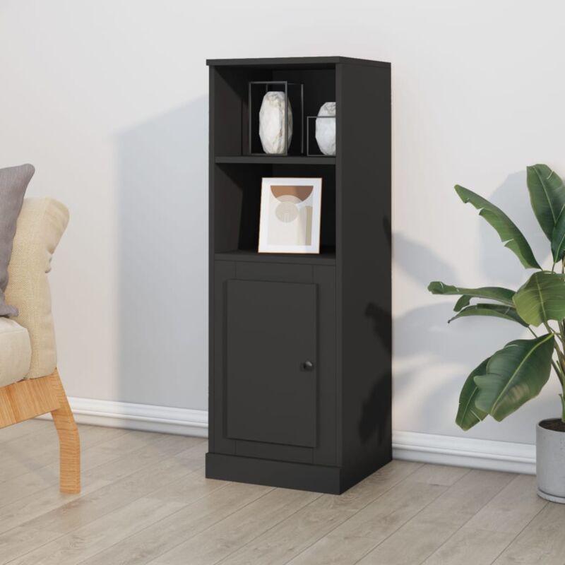 foto del prodotto credenza nera 36x35,5x103,5 cm in legno multistrato vidaxl