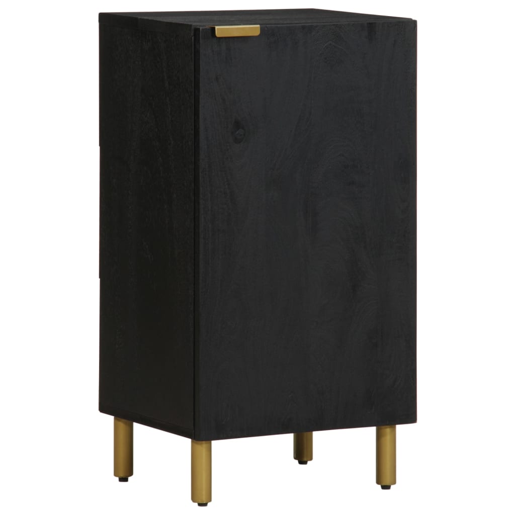 foto del prodotto credenza nera 40x33x75 cm in legno multistrato