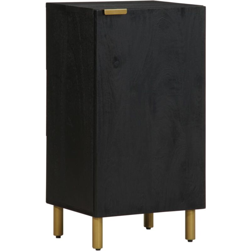 foto del prodotto credenza nera 40x33x75 cm in legno multistrato vidaxl