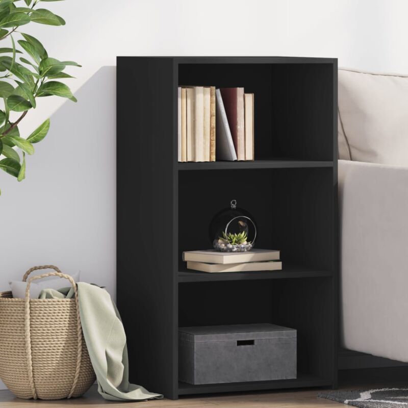 foto del prodotto credenza nera 50x41x93 cm in legno multistrato vidaxl