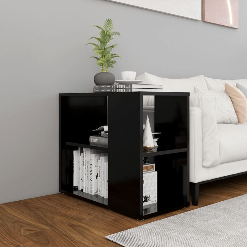 foto del prodotto credenza nera 60x30x50 cm in legno multistrato vidaxl