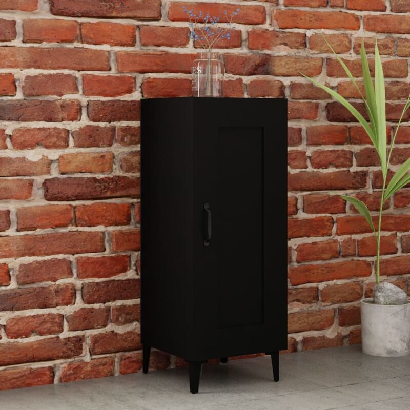 foto del prodotto credenza nero 34,5x34x90 cm in legno multistrato vidaxl