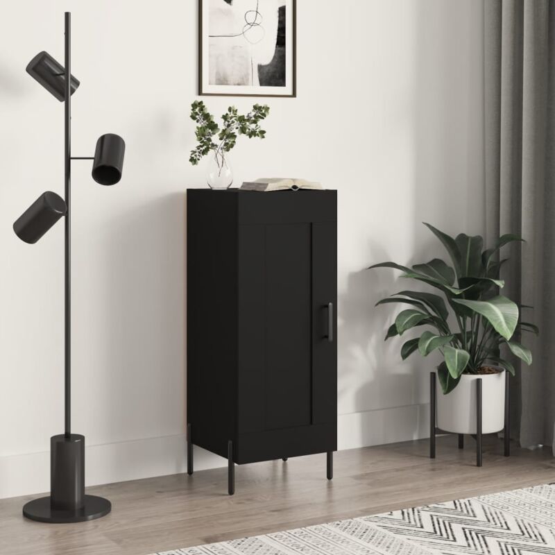 foto del prodotto credenza nero 34,5x34x90 cm in legno multistrato vidaxl