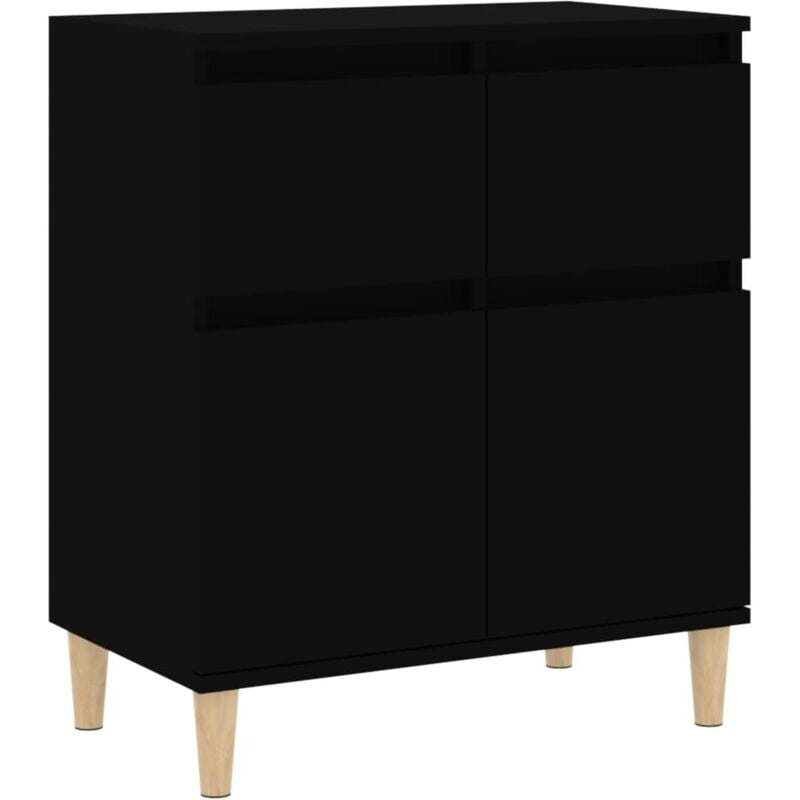 foto del prodotto credenza nero 60x35x70 cm in legno multistrato vidaxl