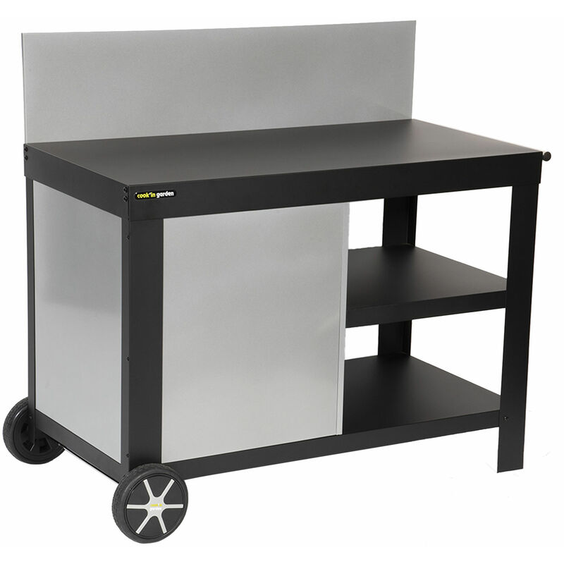 foto del prodotto credenza nova nera per piastra cook in garden