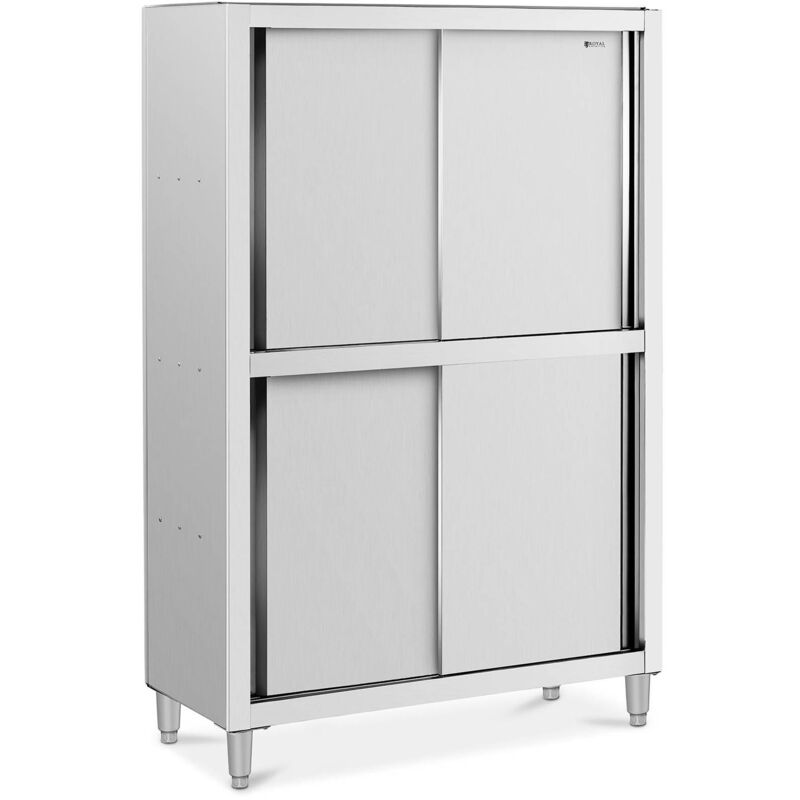 foto del prodotto credenza per cucina armadio da cucina acciaio inox 120 cm