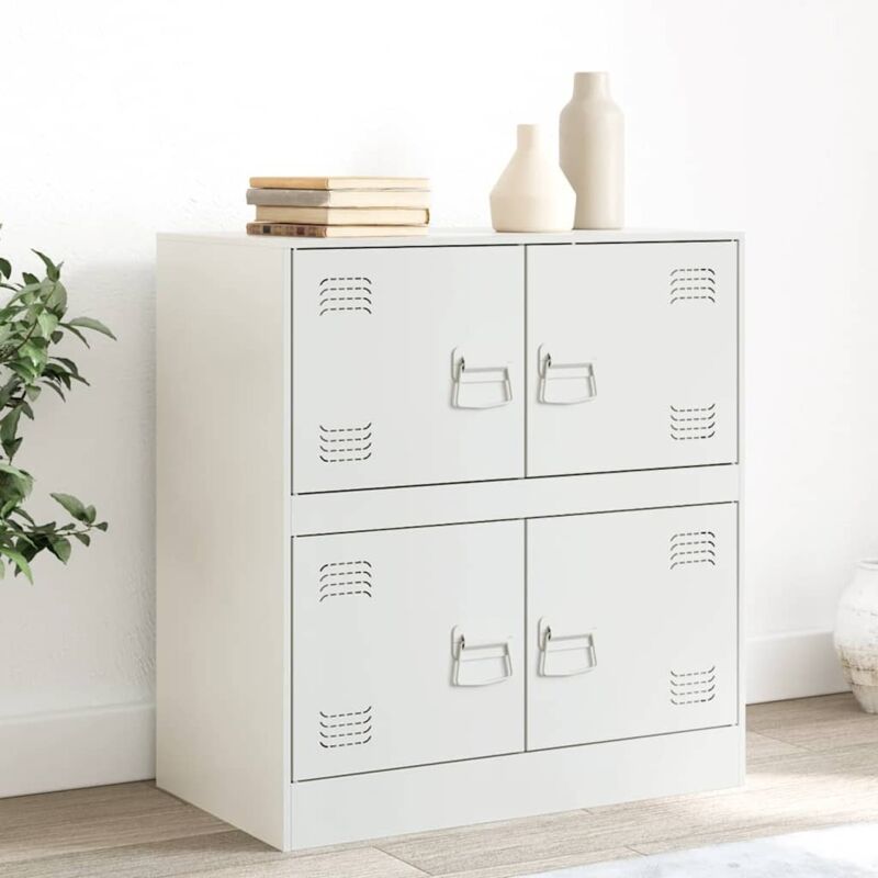foto del prodotto credenza rosa 67x39x73 cm in acciaio vidaxl