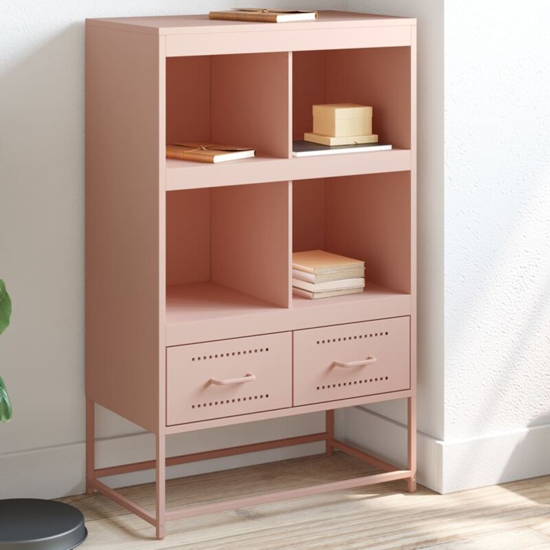 foto del prodotto credenza rosa 68x39x111,5 cm acciaio vidaxl