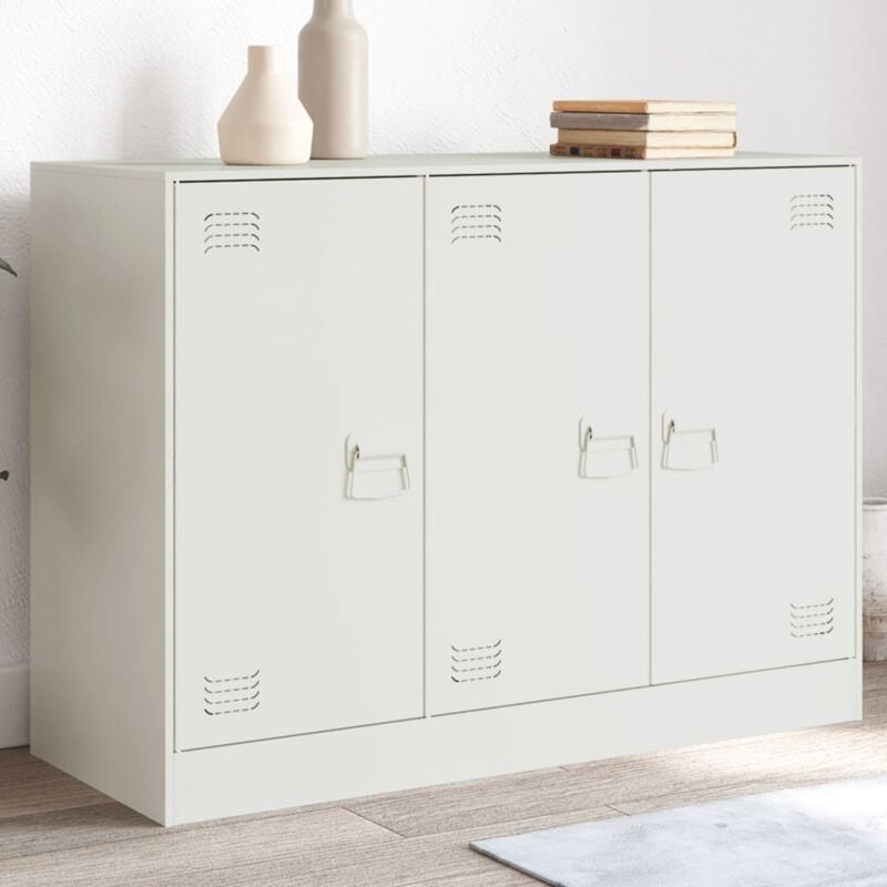 foto del prodotto credenza rosa 99x39x73 cm in acciaio vidaxl