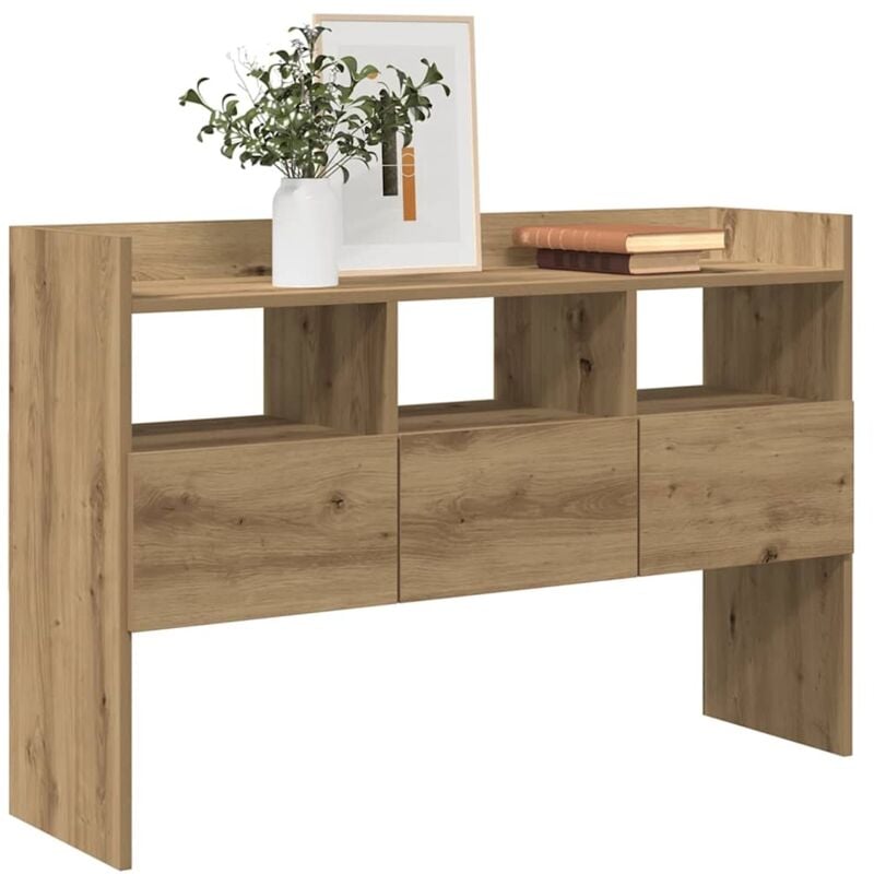 foto del prodotto credenza rovere artigianale 105x30x70 cm in legno multistrato vidaxl