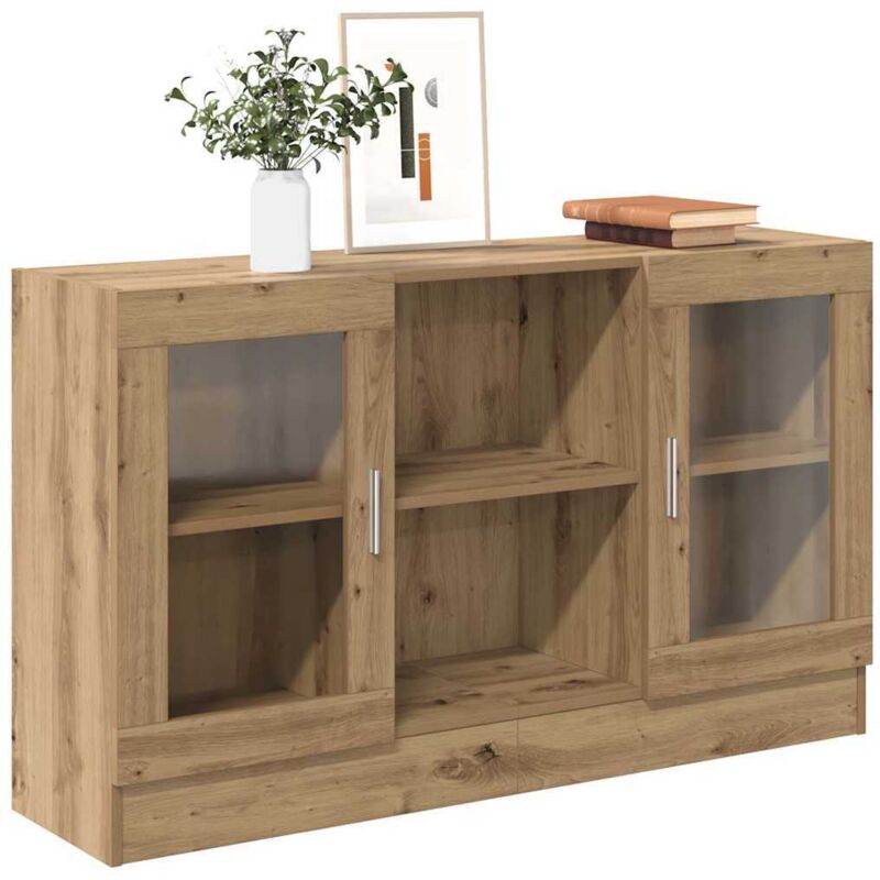 foto del prodotto credenza rovere artigianale 120x30,5x70 cm in truciolato vidaxl