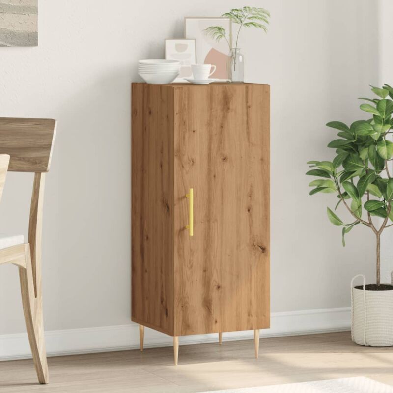 foto del prodotto credenza rovere artigianale 34,5x34x90 cm in truciolato vidaxl
