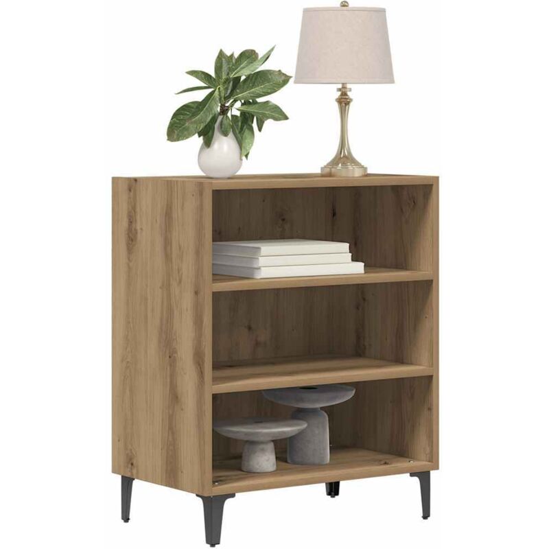 foto del prodotto credenza rovere artigianale 57x35x70 cm in truciolato vidaxl