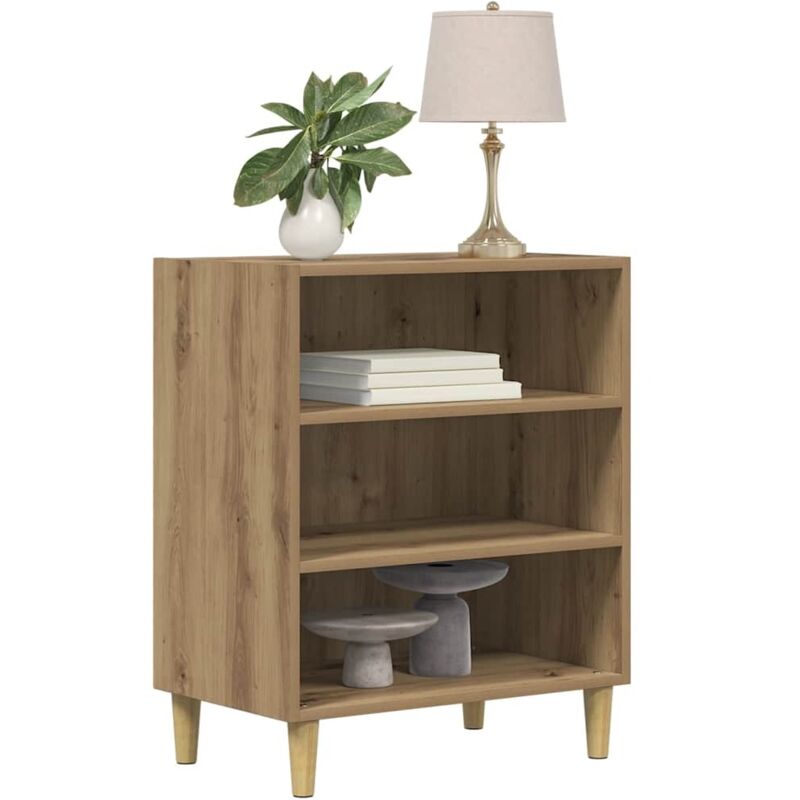 foto del prodotto credenza rovere artigianale 57x35x75 cm in truciolato vidaxl