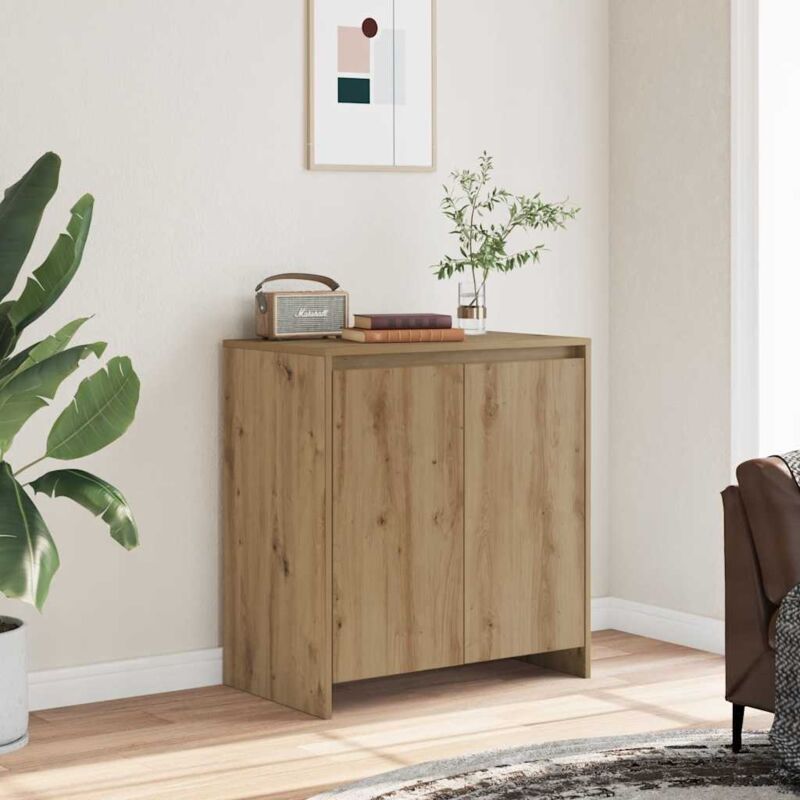 foto del prodotto credenza rovere artigianale 70x41x75 cm in truciolato vidaxl