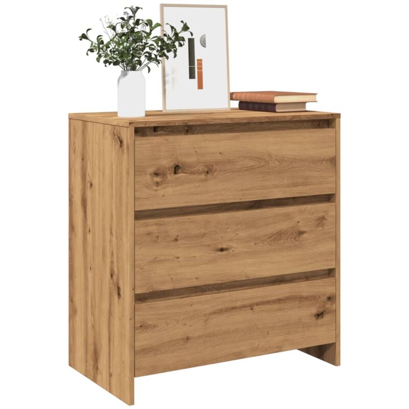 foto del prodotto credenza rovere artigianale 70x41x75 cm in truciolato vidaxl