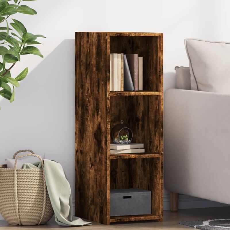 foto del prodotto credenza rovere fumo 30x41x93 cm in legno multistrato vidaxl
