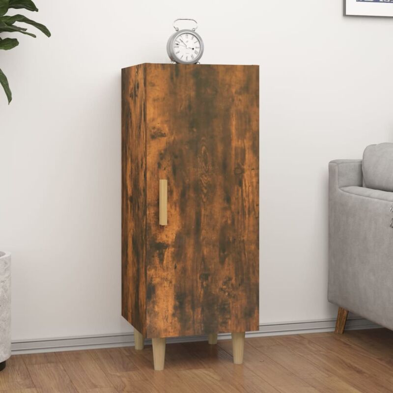 foto del prodotto credenza rovere fumo 34,5x34x90 cm in legno multistrato vidaxl