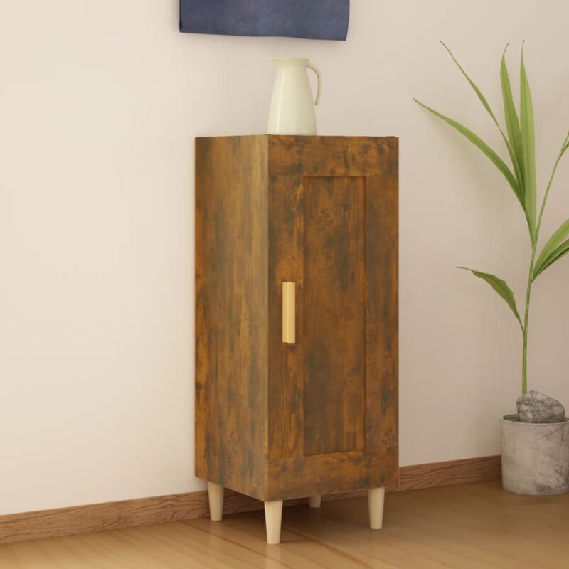 foto del prodotto credenza rovere fumo 34,5x34x90 cm in legno multistrato vidaxl