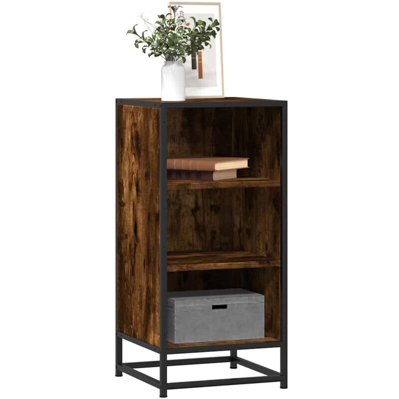 foto del prodotto credenza rovere fumo 35,5x35x76 cm in truciolato vidaxl