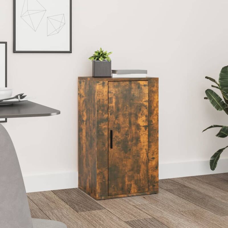 foto del prodotto credenza rovere fumo 40x33x70 cm in legno multistrato vidaxl