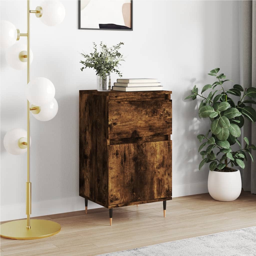 foto del prodotto credenza rovere fumo 40x35x70 cm in legno multistratocod mxl 129251