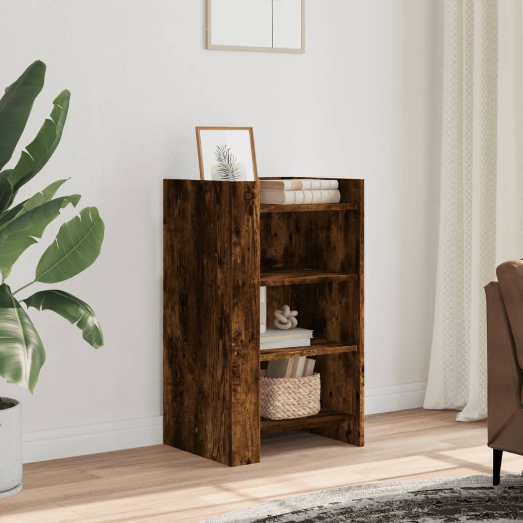foto del prodotto credenza rovere fumo 45x35x75 cm in legno multistrato