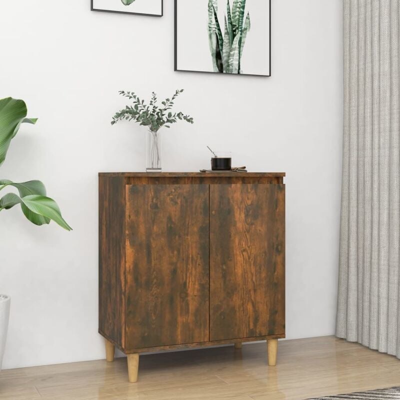 foto del prodotto credenza rovere fumo 60x35x70 cm in legno multistrato vidaxl