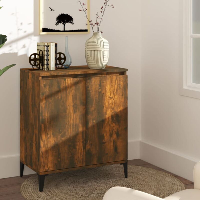 foto del prodotto credenza rovere fumo 60x35x70 cm in legno multistrato vidaxl