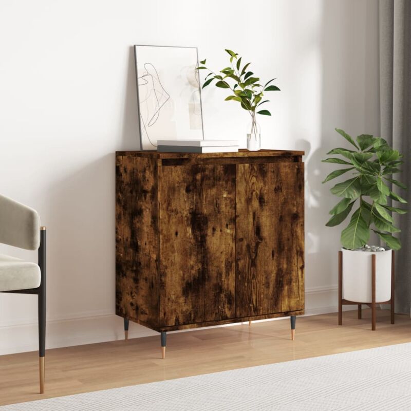 foto del prodotto credenza rovere fumo 60x35x70 cm in legno multistrato vidaxl