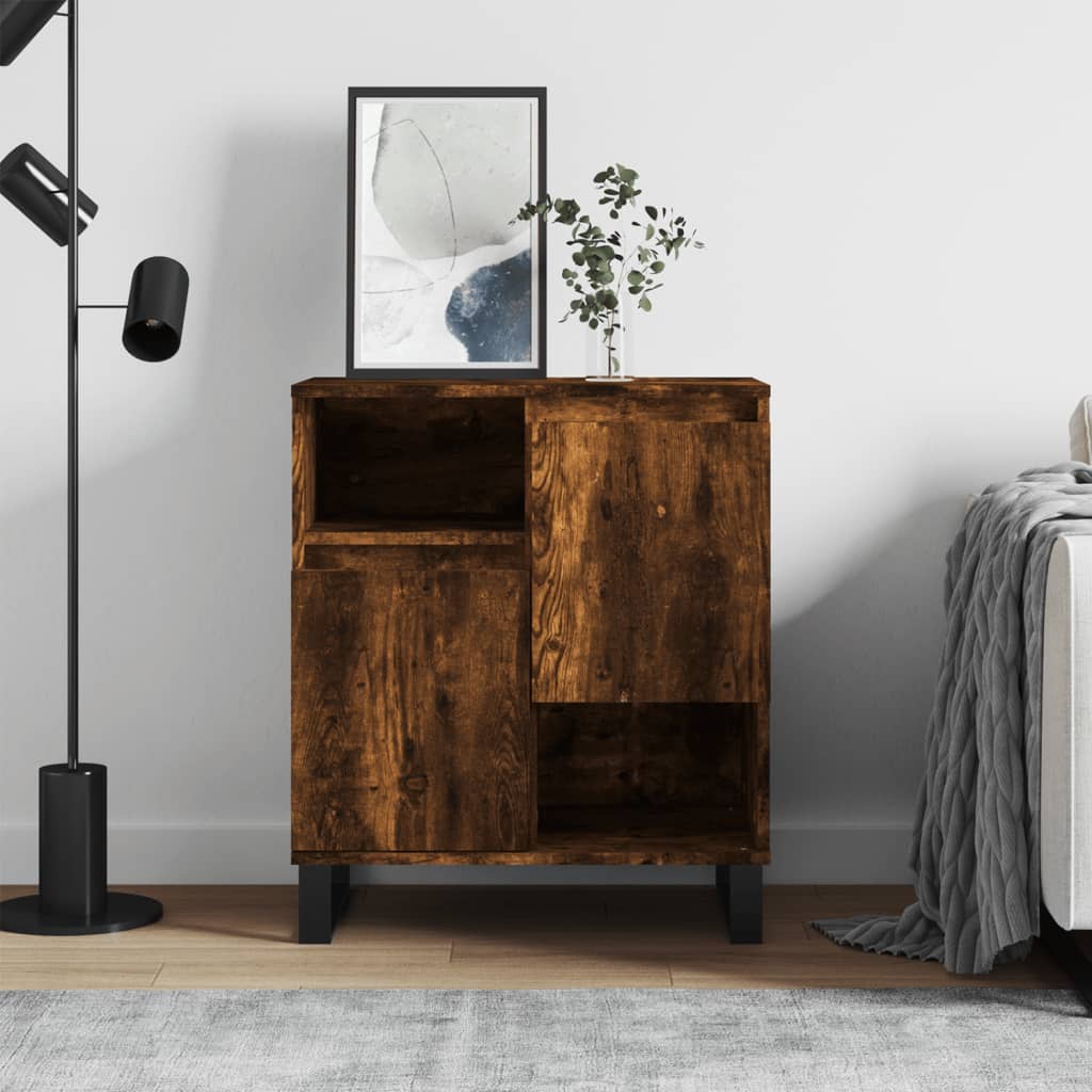 foto del prodotto credenza rovere fumo 60x35x70 cm in legno multistratocod mxl 104894