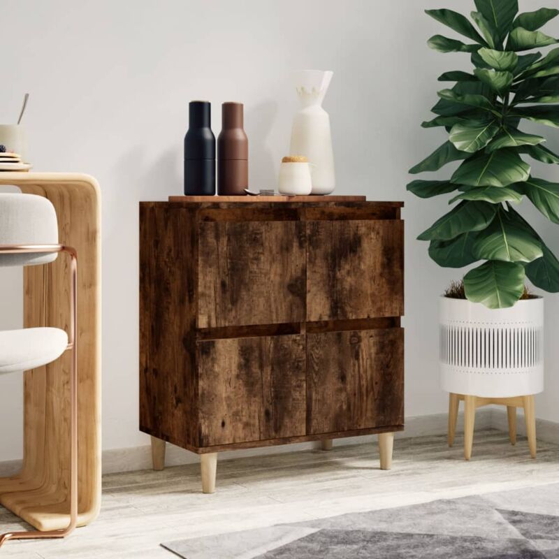 foto del prodotto credenza rovere fumo 60x35x70 cm in legno multistratocod mxl 127163